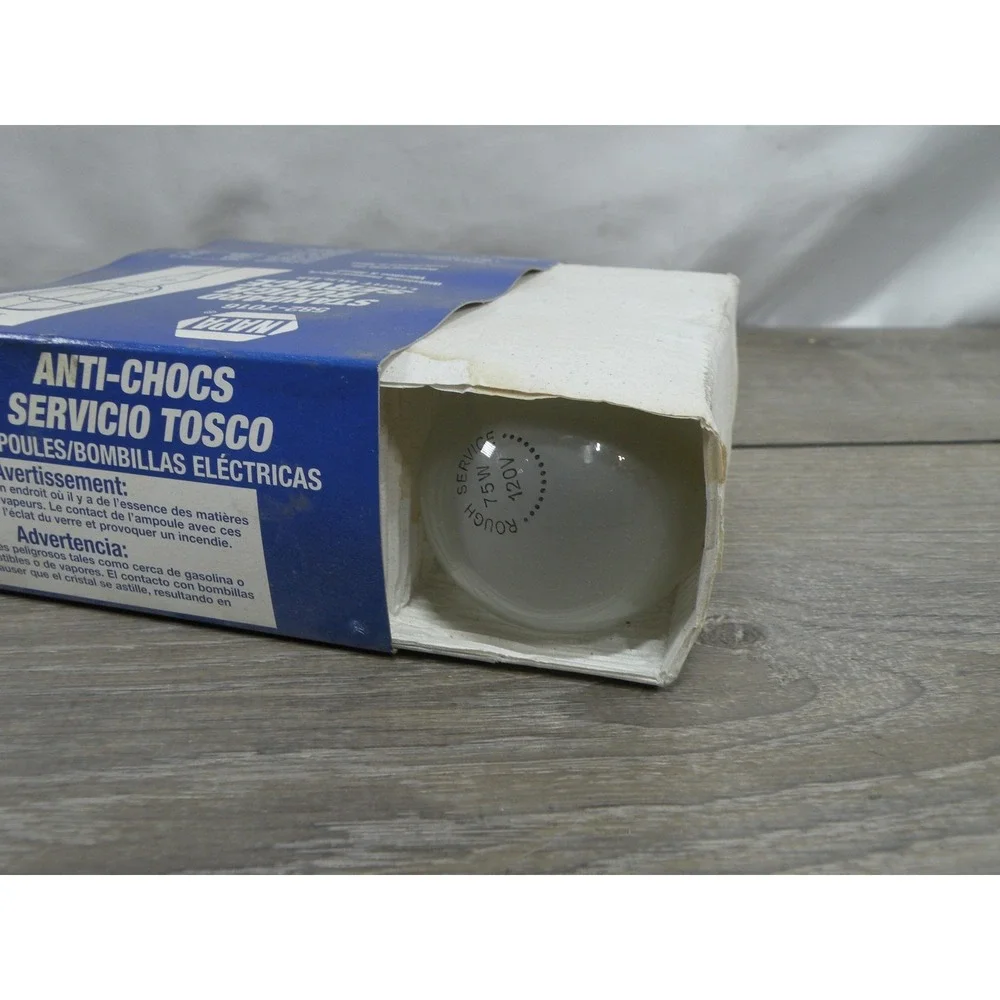 NAPA 582-7016 Standard Rough Service Light Bulbs 75W 120V Brass Base Qty 4